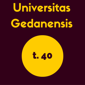 Universitas Gedanensis t. 40